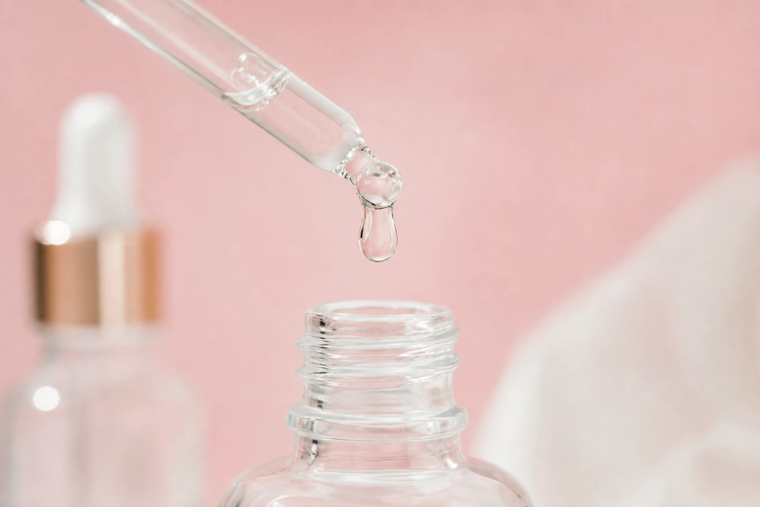 Serum dropper close-up