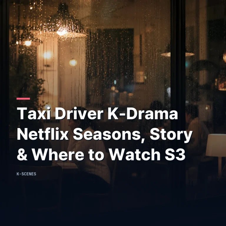 Taxi Driver K-Drama | Netflix Seasons, Story & Where to Watch S3