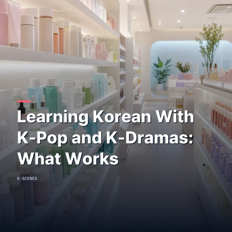 Learning Korean With K-Pop and K-Dramas: What Works and What Does Not
