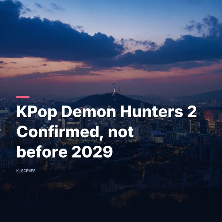 KPop Demon Hunters 2 | Confirmed, But Not Before 2029
