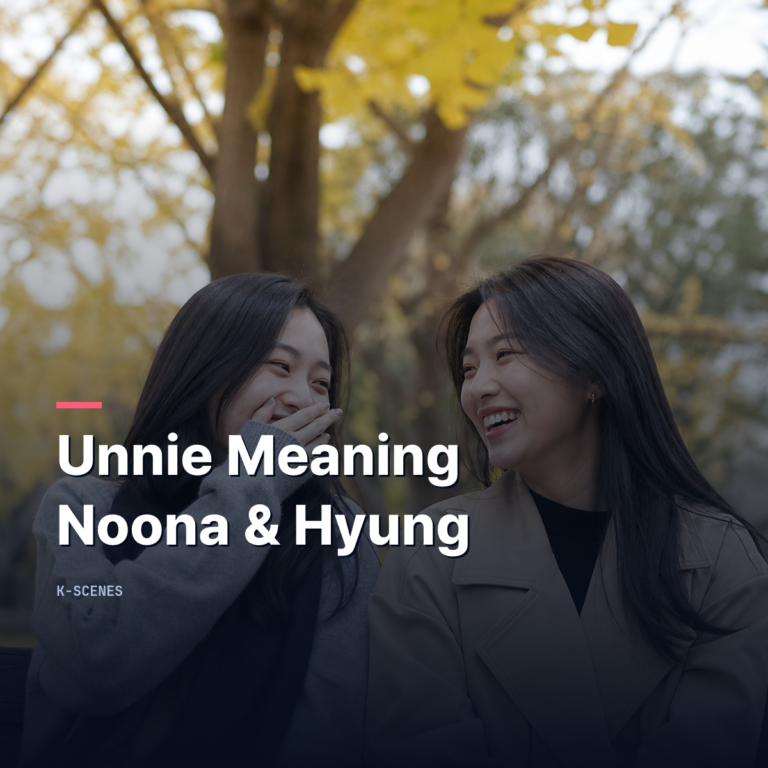 Unnie Meaning | Noona & Hyung