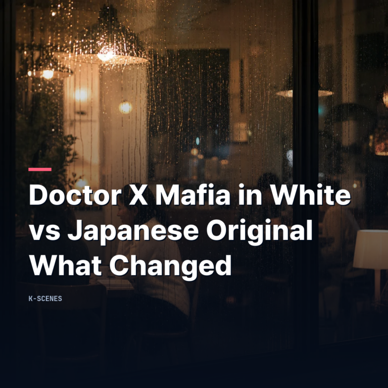 Doctor X Mafia in White vs Japanese Original | What Changed